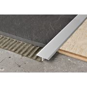 Профиль стык Т-образный (укороченная ножка) 14мм 2,7м анод. серебро матовый