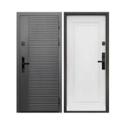 Дверь мет. Е-ТАЙГА 10см 2МДФ SMART 2050*960 L