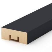 Интерьерная рейка МДФ Stella Бриона Black Edition 16*40*2700 1/8