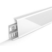 Плинтус Деконика Белый глянец 85мм 2,2м