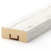 Интерьерная рейка МДФ Stella Бриона Дуб Санремо Белый 16*40*2700 1/8