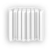 Накладки для плинтуса прямоугольного 80мм Идеал Дюра (набор 8 элементов) Белый